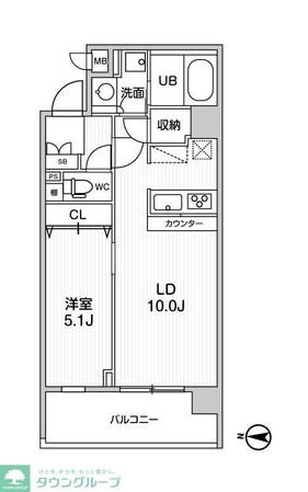ALTERNA菊川IIの物件間取画像